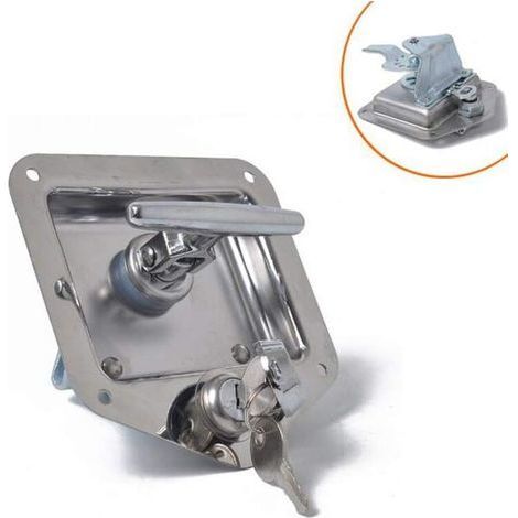 pair Memkey – Serrure antivol en acier inoxydable pour remorque et camion – Système de verrouillage avec joint étanche – Résistant à la corrosion (1/4)