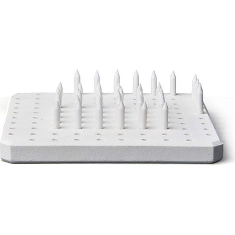 Support de plaque réfractaire en céramique, outil de four à clous, matériau résistant aux hautes températures, outils de poterie, outil de cuisson d'objets en argile (1/5)