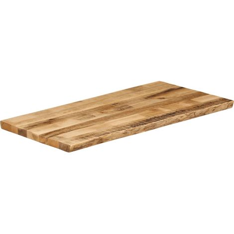 Maison Exclusive - Piano Tavolo Bordi Vivi 110x60x2,5 cm Legno di Mango Grezzo