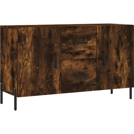 Sideboard Smoked Oak 100x36x60 cm Engineered Wood vidaXL (1/5)