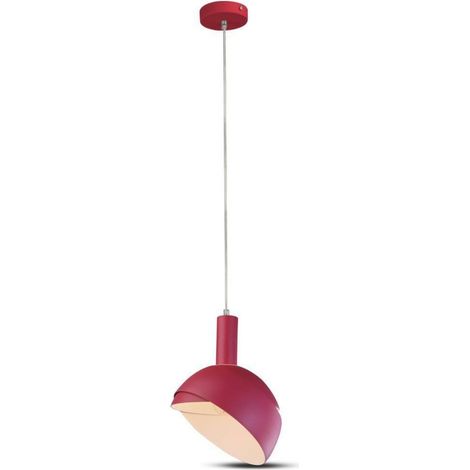 Lámpara de araña LED V-TAC con pantalla de aluminio y portalámparas E14 (máx. 60 W), color rosa (1/5)