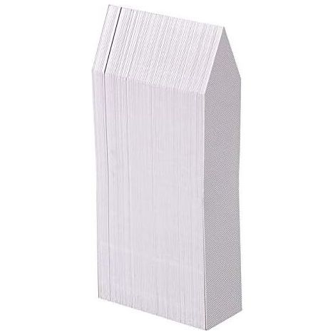 100 Stück Kunststoff-Pflanzenetiketten, weiße Kunststoff-Gartenetiketten 10x2cm  - Crezuo