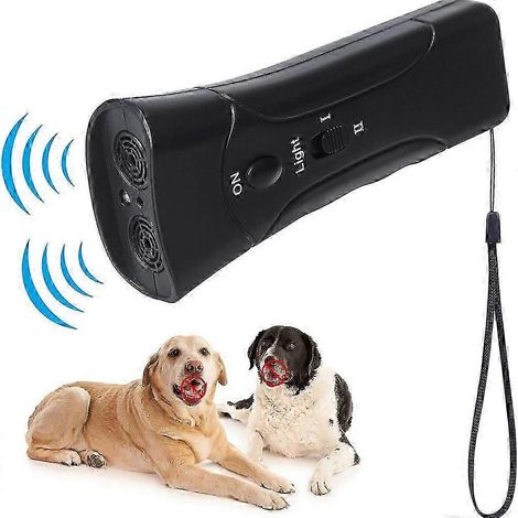 Ultrasonic Anti Bark Device for Dogs with Effective Barking Control and Training Function for Indoor Outdoor Pet Behavior Correction(Without batteries Without batteries) (1/5)