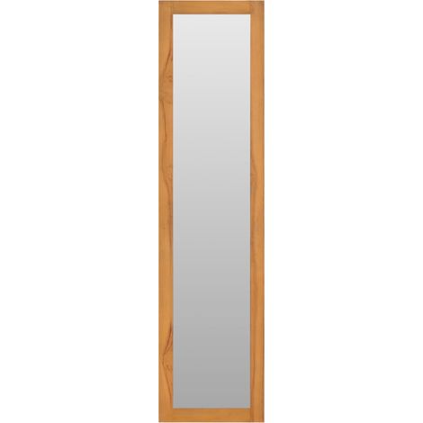 Maison Exclusive - Wandspiegel mit Regalen 30×30×120 cm Teak Mass