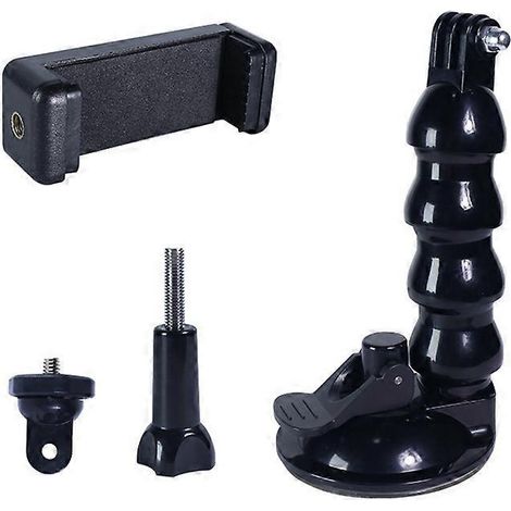 Support à ventouse à verrouillage par pression, flexible et à forte adsorption, pour pare-brise de voiture, 21 cm (1/4)