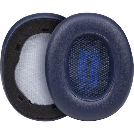 Lot de 2 coussinets d’oreille – Bleu foncé – Compatibles – Mousse souple – Cuir protéiné (1/5)