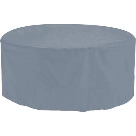 Housse Table De Jardin Ronde 180x74cm, Gris Housse De Protection Iimperméable Tissu Oxford Housse De Meuble Housse, pour Meuble Extérieur Jardin (1/5)