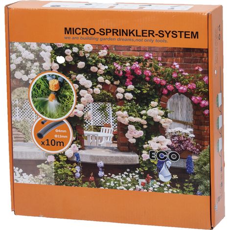 Kit de sistema de pulverización de gotas grandes para manguera de jardín YM1017S