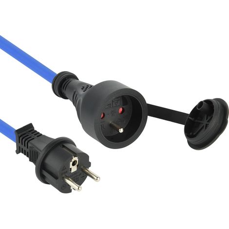 Rallonge Prolongateur électrique 10M Outdoor Profesionnelle IP44, Câble spécial AT-N05V3V3-F 3G1.5, utilisable à -35 °C (1/3)