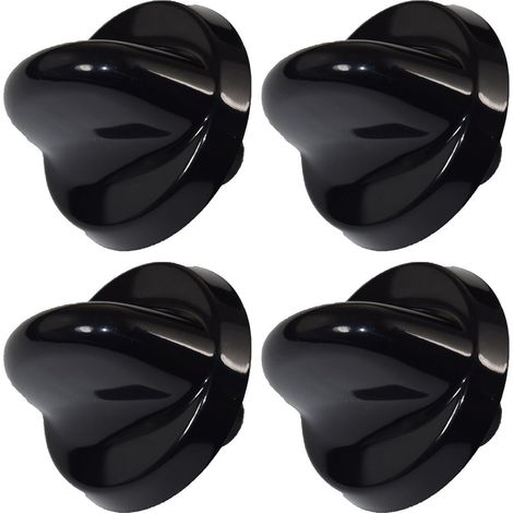 Belling 300 Series Compatible Black Oven Cooker Hob Control Knob Pack of 4 (1/2)