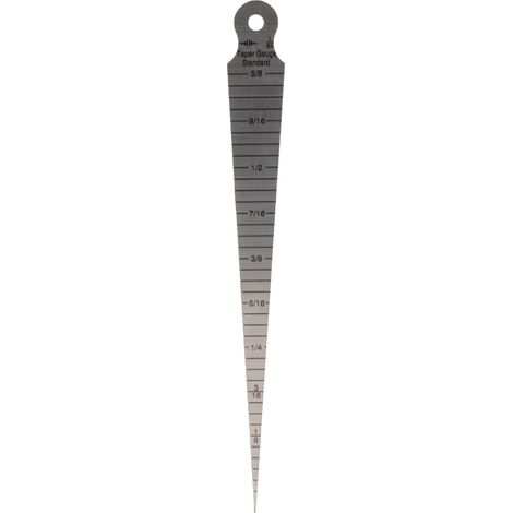[JAMAIS UTILISÉ]Jauge conique en acier inoxydable 1-15 mm, échelle d'ouverture, coin, trou de palpeur, mesure métrique/impériale (1/5)