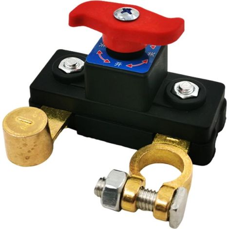 Coupe Circuit Batterie, Interrupteur À Lame Disjoncteur De Batterie, Contrôle De Déconnexion De Batteries De Voiture, Disjoncteur Batteries 12V 24V (1/5)