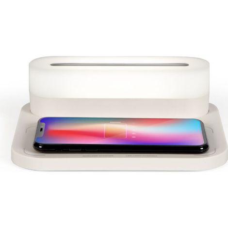 Lampe de chevet ACKERMAN chargeur induction fast charge - TEA292W (1/5)