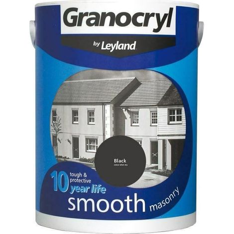 Granocryl Smooth Exterior Masonry Paint - 5L - Black