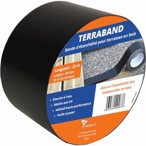TRAMICO Terraband para cubiertas de madera - 85 x 0,3 mm - L 25 m - 32010000 (1/3)