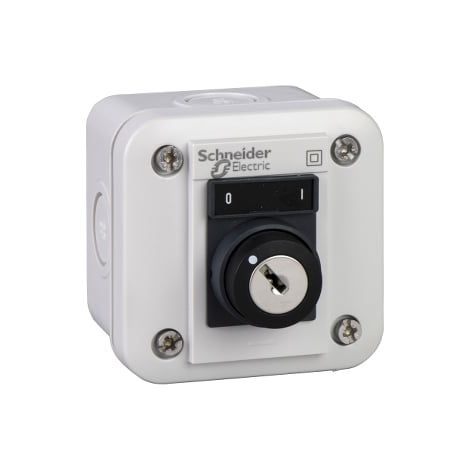 Cassetta pulsanti Harmony XALE selettore a chiave 2 posizioni O22mm bianco - XALE1441