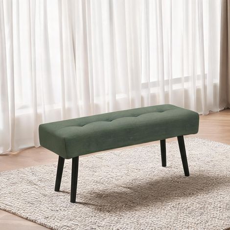Table de chevet coloris vert en polyester acier 100 x 36 x 45 cm (1/5)