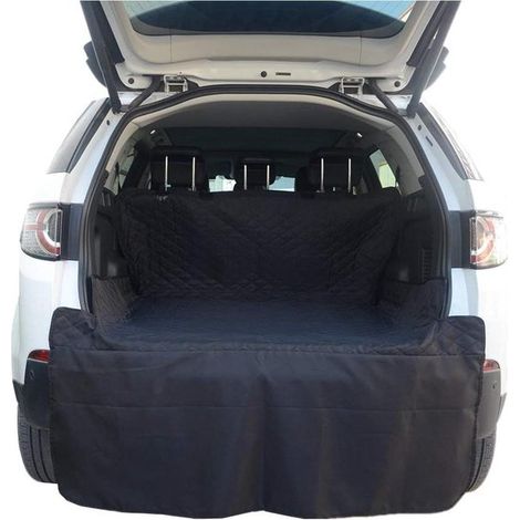 Hamaca convertible para asiento de coche de mascota, impermeable, negra - 204 cm x 133 cm (1/5)