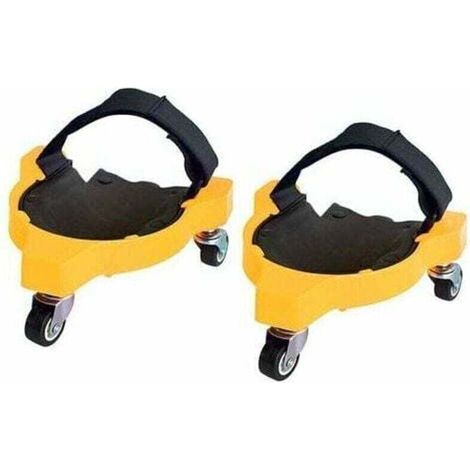 Lot de 2 genouillères flexibles avec roulettes pour jardin, chantier de construction (1/5)