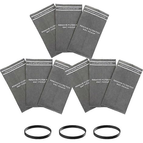 Filtre de 9pcs 38737 Dust Filtre Bags pour Craftsman 2 to 2.5 Gallon Wet/Dry Aspirateurs – avec 3 Retaining Bands – 9 38737 (1/5)