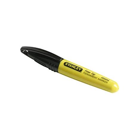Stanley – Marqueur noir pointe fine pour écriture précise – Encre résistante à l'eau et à l'huile – Séchage rapide pour éviter les bavures