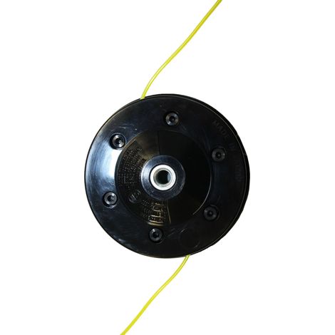 Tête de débroussailleuse manuelle 2 fils – Axe 10 x 125 mm – Compatible débroussailleuses Kawasaki et Wako – 5 m de fil de rechange – Kawasaki Power Tools (1/2)