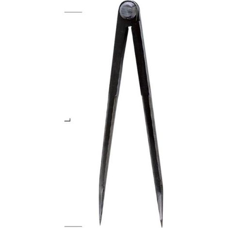 Compas simple METRICA 48003 – 200 mm robuste pour traçage précis