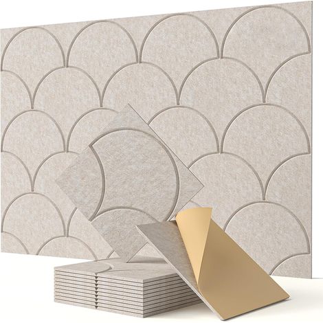 panneaux insonorisants autocollants muraux à monter soi-même pour portes Plafonds et maisons 12 30 x 30 cm (1/5)