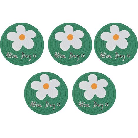 Tapis De Table Rond - Ensemble De 5 Napperons Lavables - Protection Anti-Rayures Pour Cuisine Et Jardin - Lot De 5 Pièces (1/5)