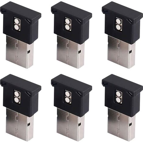Lot de 6 mini lampes LED USB, éclairage intérieur LED RGB 7 couleurs pour voiture, 5 V, lampe intelligente USB, éclairage d'ambiance, éclairage pour clavier d'ordinateur portable (1/5)