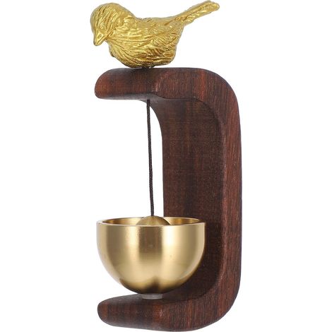 Carillon de Porte en Bois avec Montage Magnétique et Son Agréable, Décoration Unique pour Entrée de Maison avec Touche Décorative Distinctive (1/5)