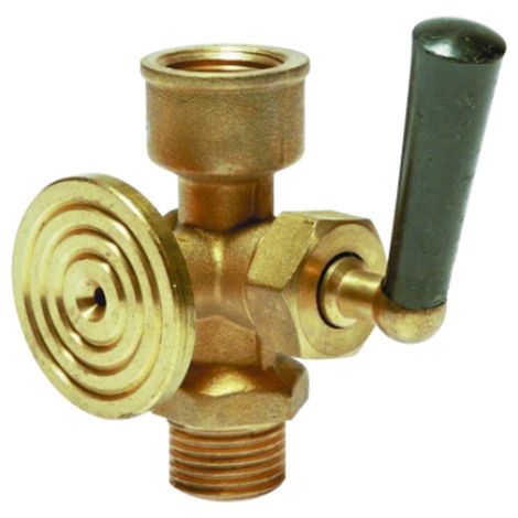 Robinet porte-manomètre à décompression à bride de contrôle - Mâle femelle 1/2" (15/21) - Sferaco