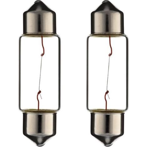 2x Ampoule SV8.5 C5W 10X36 12V voiture moto scooter réparation changement éclairage