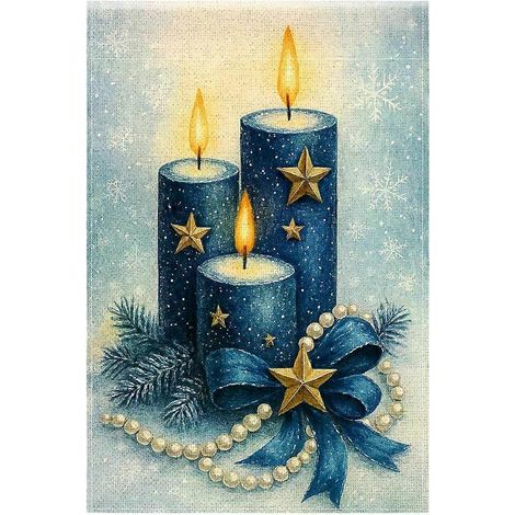 Bougies de Noël uniques, flocons de neige, drapeau de bienvenue pour jardin, décoration de cour extérieure, drapeau de maison, décorations de bienvenue (mât non inclus). (1/5)