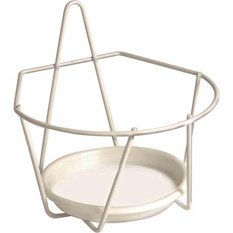 Wand-Blumentopfhalter Ø 16 cm, weiß (1/2)