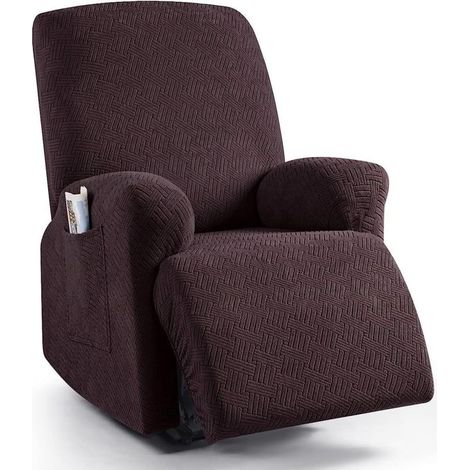 Housse de fauteuil inclinable relaxante, housse universelle réglable pour fauteuil inclinable, housse universelle en spandex pour fauteuil inclinable 1 place, housse de protection pour fauteuil (1/5)