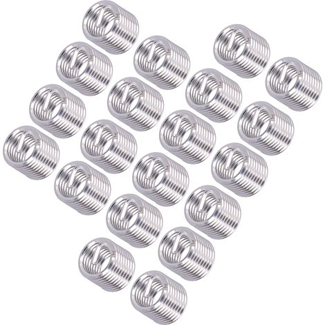 Lot de 20 inserts filetés M12 x 1,75 pour réparation de filetage, rallonge de fil enroulé, diamètre 1,5 (1/5)