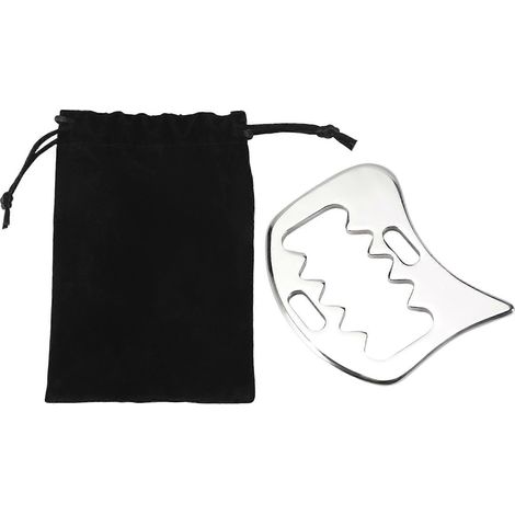 Outil de massage Gua Sha en acier inoxydable pour la mobilisation des tissus mous et le soulagement des douleurs corporelles. (1/5)