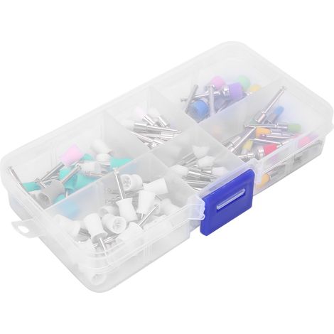 90 brosses de polissage dentaire en acier inoxydable de couleurs assorties / boîte (1/5)