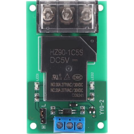 Module de relais d'isolement d'optocoupleur de déclencheur de niveau haut/bas à sens unique de puissance élevée 30A YYG-2 DC5V (1/5)