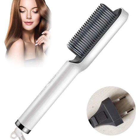 Peigne Lisseur À Chaleur - Peigne Droit Pour Cheveux - Réglage Température 130 °C À 200 °C - Écran LED - Puissance 45 W - 1 Pièce (1/5)