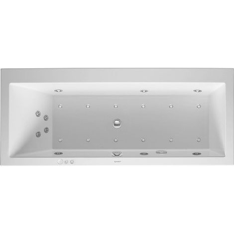 Duravit Whirlpool Vero 1700x750mm versione da incasso con un lato posteriore sinistro inclinato, Combisystem P - 760133000CP1000 (1/2)