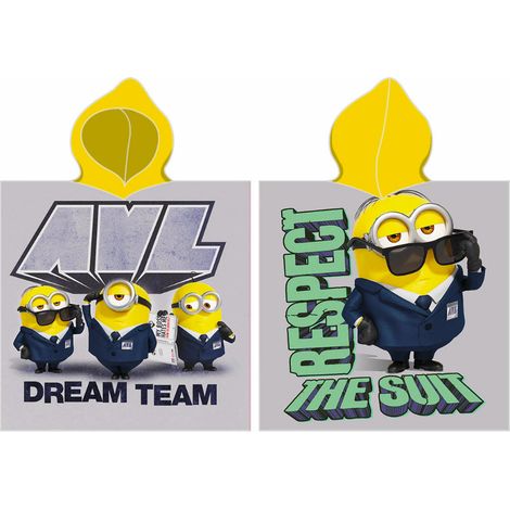 ASCIUGAMANO DA BAGNO MINIONS, COPRIPONCHO MINIONS PER BAMBINI (1/5)