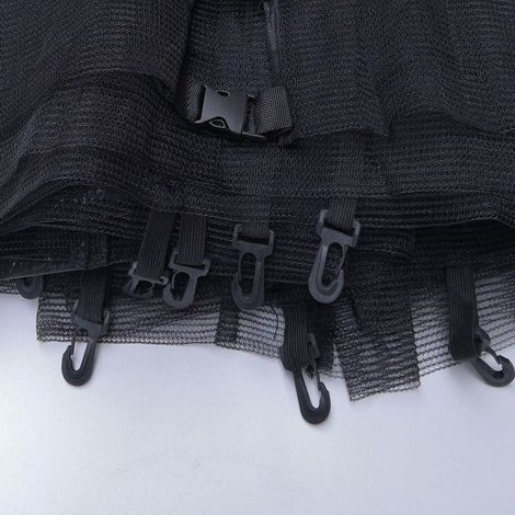 Filet Trampoline 366 cm,Filet de Protection pour Trampolines 8 Barres,Résistant aux UV (1/2)