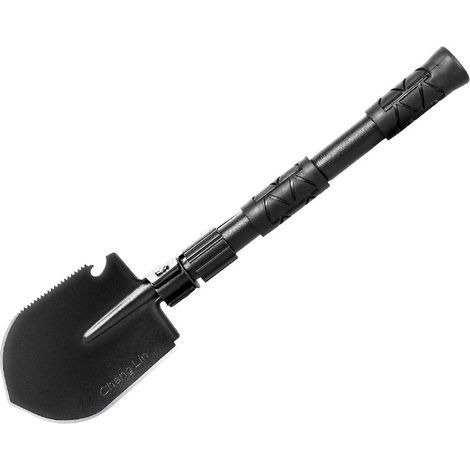 Pelle Multifonction, Pelle Pliante 10 Fonctions, Pelle Pliante Multifonctionnelle pour Couper Branches, Camping, Survie, Randonnée et Jardinage (Pelle Pliable) (1/4)
