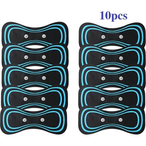 Lot de 5 ou 10 coussinets de massage cervical pour mini stimulateur de massage cervical. Patchs de massage cervical auto-adhésifs pour masseur de cou.-AquaForge