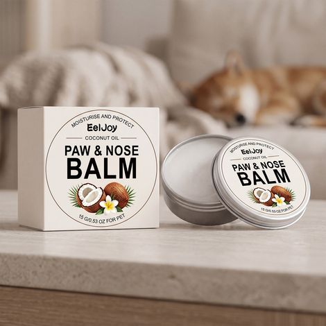 Pfoten- und Nasenpflegewachs für Haustiere, feuchtigkeitsspendend und pflegend für trockene und rissige Pfoten und Nasen, tägliche Pfotenpflegecreme – 15 g -- DE (1/5)