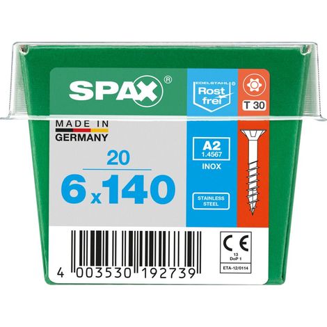 Spax Universalschrauben 6.0 x 140 mm TX 30 - 20 Stk. Universalschrauben