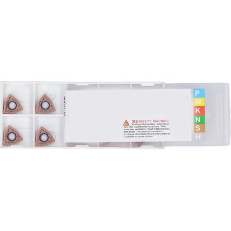 10-teiliges Set Wendeschneidplatten aus Hartmetall für Dreh- und Fräsmaschinen sowie CNC-Werkzeuge als Ersatz für WCMX06T308F