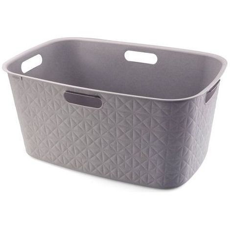 Keter Cesta Portabiancheria Softex Tortora 45 Litri con Maniglie